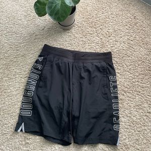 Men’s Doughnuts & Deadlifts black shorts